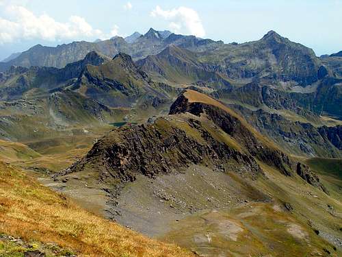 Southeastern Graian Alps from Rosa dei Banchi Northeast Ridge