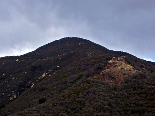 Montecito Peak seen from the trail