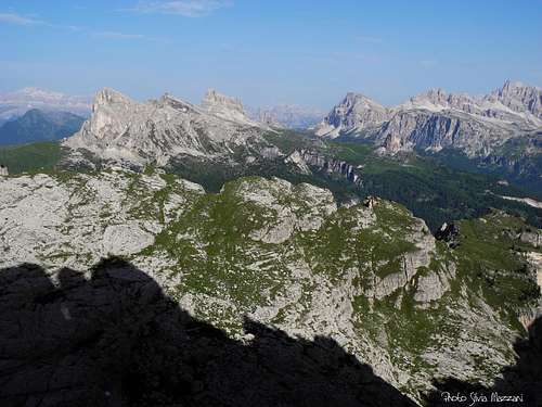 Falzarego Dolomites seen from Campanile Federa