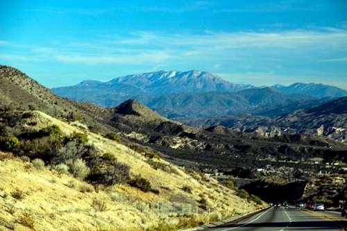 San Bernardino Mountains dropping into Coachella Valley
