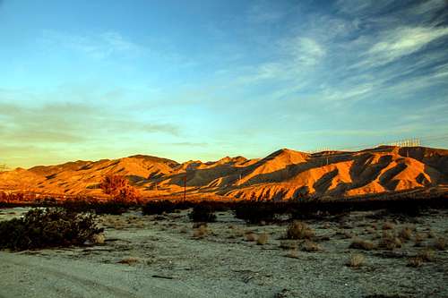 San Bernardino foothills at first light