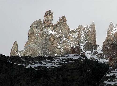 Clocher des Ecrins S side.
...