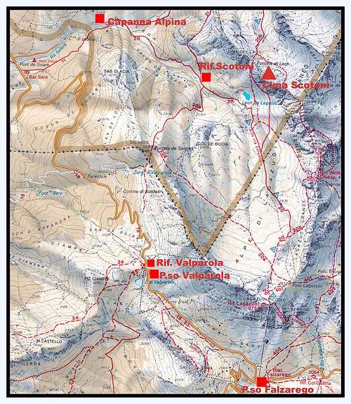 Cima Scotoni map