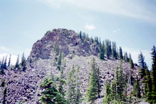 Picture 1:  A view of the north face of North Mamm Peak.
