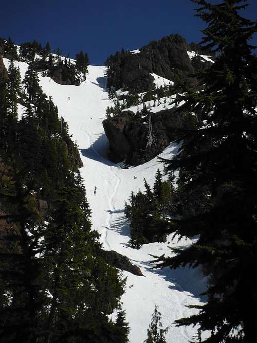 Mount Ellinor Winter route, complete with glissade chute