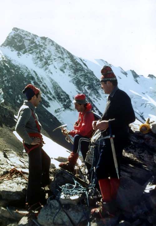 Grande Rousse North Summit from Becca Rabuigne 1980
