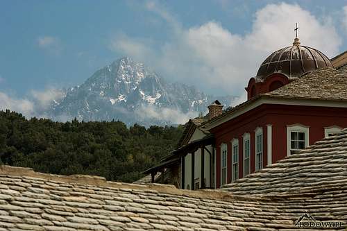 Mount Athos from Ivirion