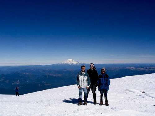 on the top of Mount Adams,...