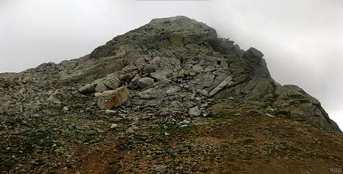 Tschigat (2998m) from the Halsljoch