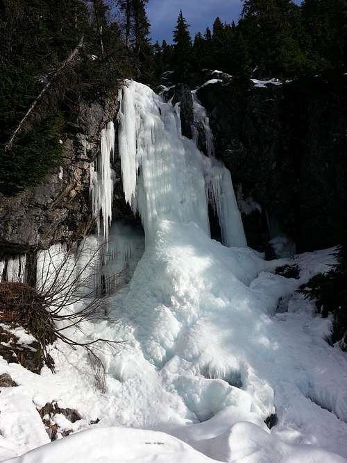 Frozen falls on Snoqualmie