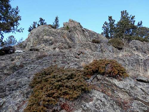 Rocks on southeast slopes