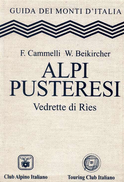 Alpi Pusteresi guidebook