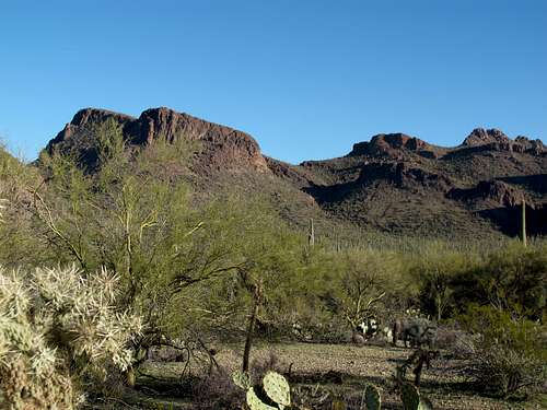 Panther Peak from Cam-Boh Picnic area and Roadrunner trail