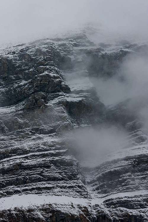 Mt. Rearguard in mist