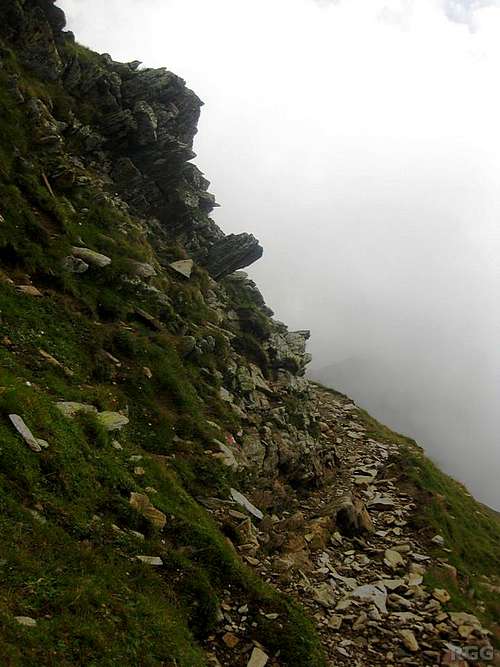 The trail high on the Blasiuszeiger