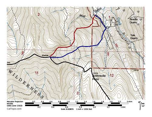 Marble Peak's Routes