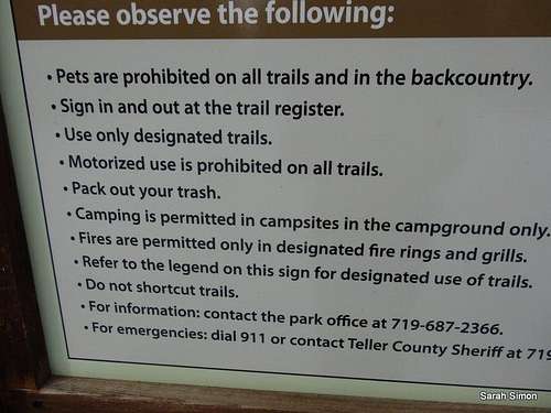 Park regulations