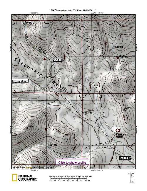 Fagin Mountain (NV) Map1