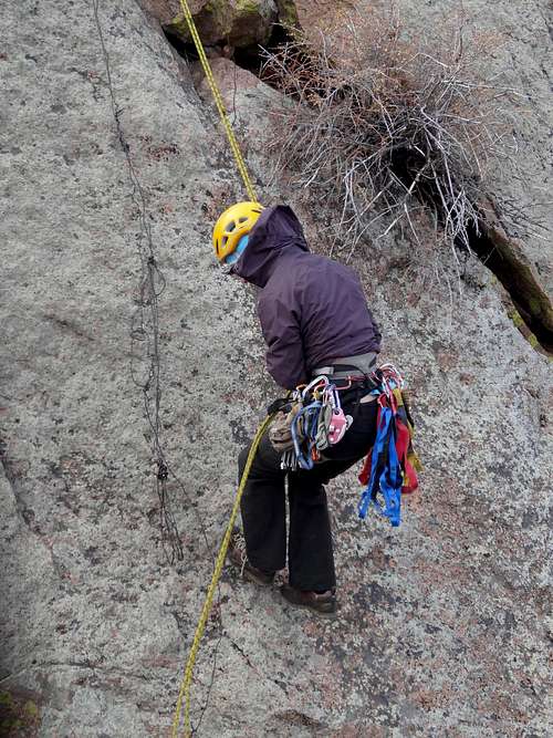 Repelling down