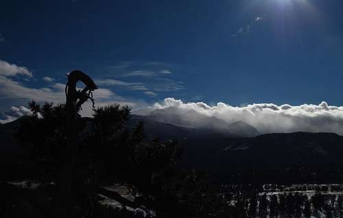 Longs Peak over Beaver Meadows-RMNP