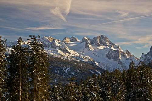 Winter view to the Dachstein group
