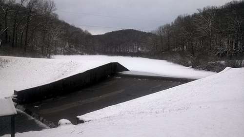 the upper traverse creek lake(smaller)in winter