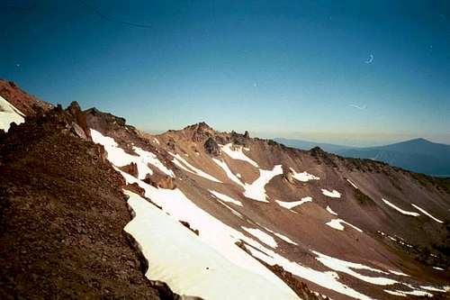 The east ridge as viewed from...