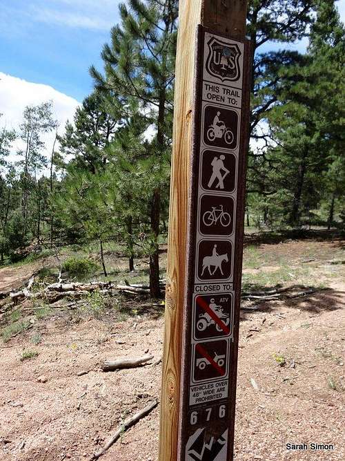 Multi-use trail indicator
