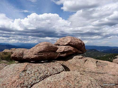 Boulders on the summit