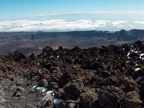 View from Teide into Northern...