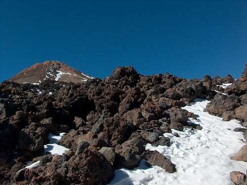 Teide summit seen from3450m....