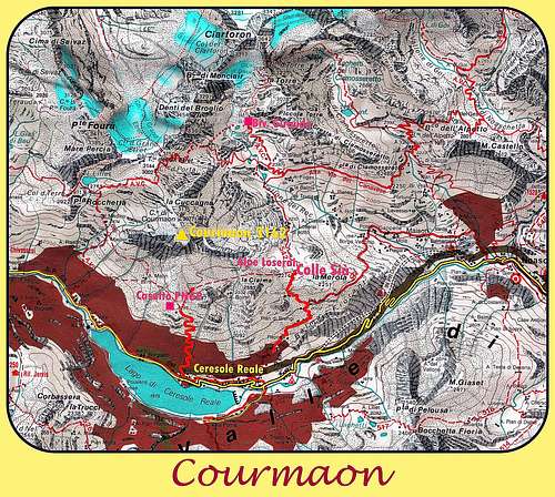 Courmaon map