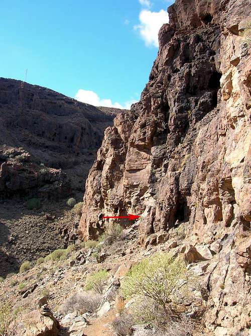 Start of the Via Ferrata Jesús Beitia