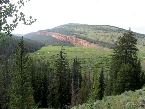 view along Kinky Creek Trail