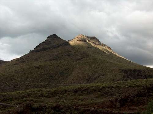 Roque del Conde seen from the...