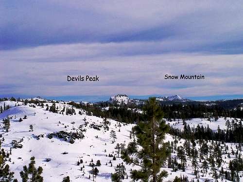 Devils Peak and Snow Mtn from...