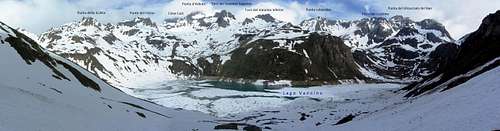 Annotated Lago Vannino panorama