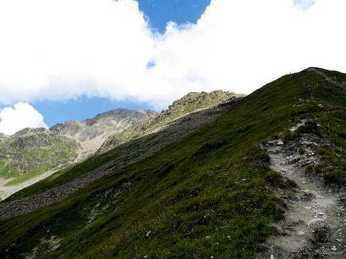 The trail above Scheid to the tieftalsee