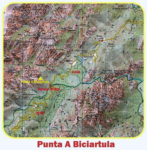 Punta A Biciartula map