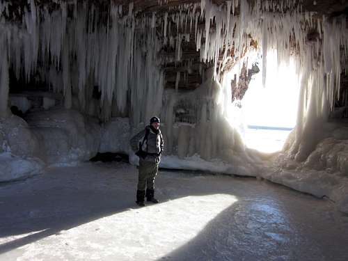 Sunlit Ice Cave - Lake Superior