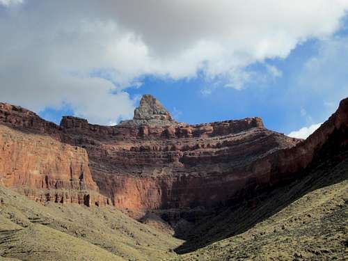 Zororaster Temple seen from Clear Creek, Grand Canyon NP