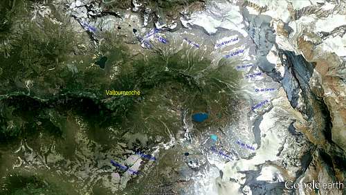 Glaciers of Valtournenche Valley (Matterhorn - Monte Cervino)