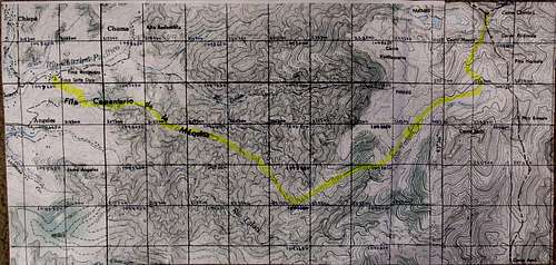 Cerro Chirripo Map