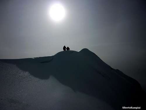 A party on Torricella summit crest