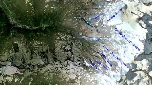Glaciers of Ayas Valley (Breithorns - Castore)