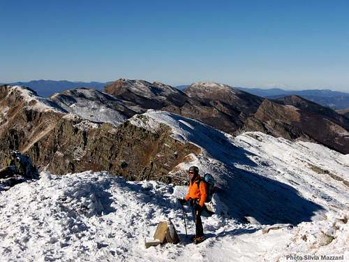 Monte Sillara summit view to NW