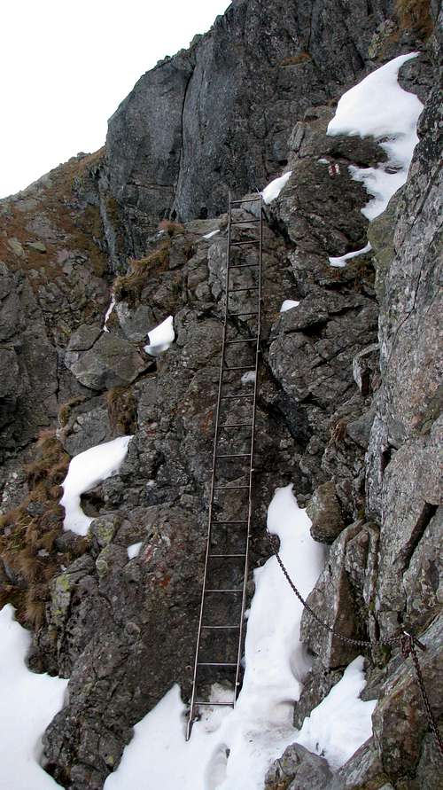 Ladder below Orle Turniczki