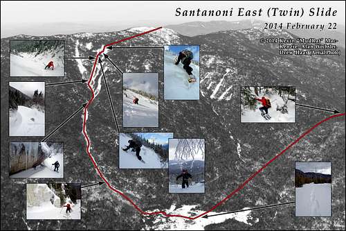 Santanoni Winter Bushwhack via Twin Slide