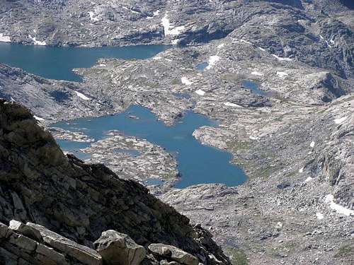Indian Basin Lakes from Fremont Peak