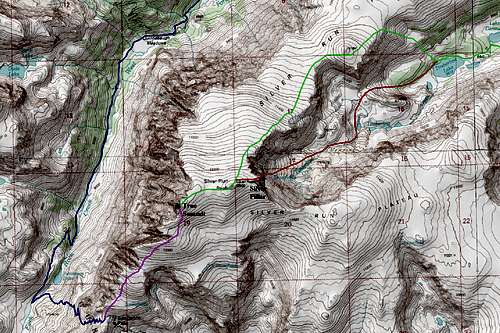 Silver Run Peak Map